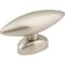 Elements 1-9/16" Overall Length Satin Nickel Football Verona Cabinet "T" Knob 409222SN - alternate 1